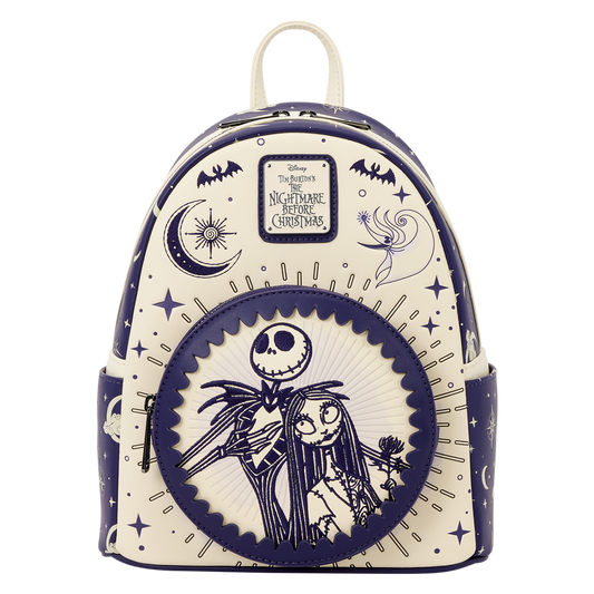 The Nightmare Before Christmas Jack Skellington & Sally Night Sky Mini Backpack - US 7223