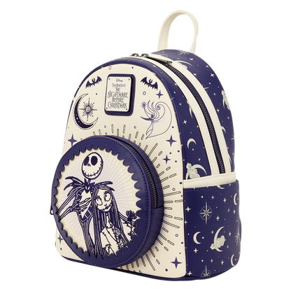 The Nightmare Before Christmas Jack Skellington & Sally Night Sky Mini Backpack - US 7223