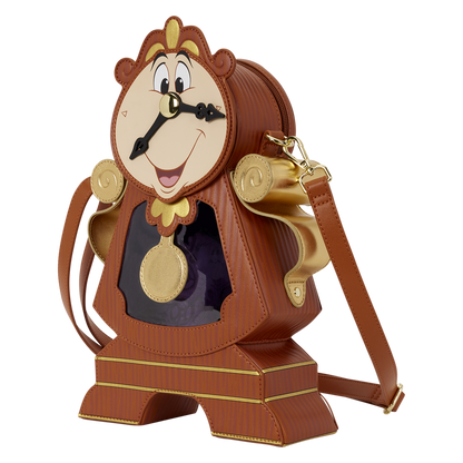 D23 Exclusive Beauty and the Beast Cogsworth Figural Crossbody Bag - US 9651