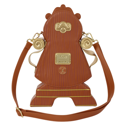 D23 Exclusive Beauty and the Beast Cogsworth Figural Crossbody Bag - US 9651