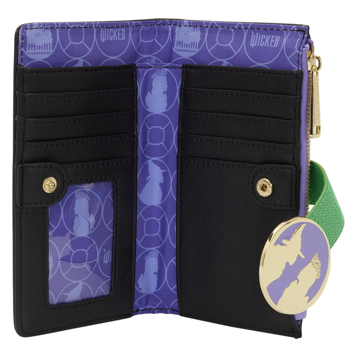 Wicked Glinda & Elphaba Floral & Lace Flap Wallet - US 6408