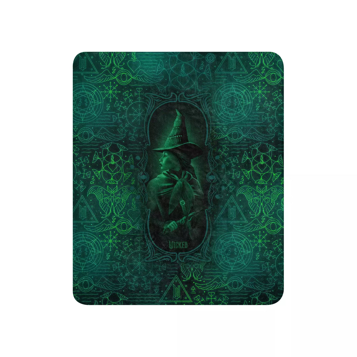 Wicked Elphaba Grimmerie Sherpa Blanket - US 0534