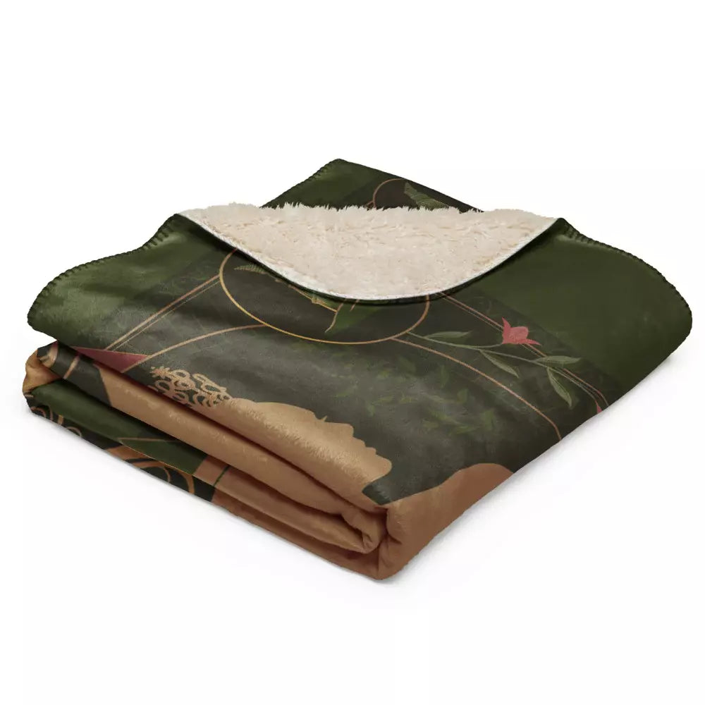 Wicked Enchanted Elements Elphaba & Glinda Sherpa Blanket - US 8809